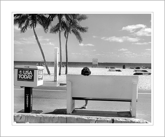 Woman on Bench, Hollywood Fl